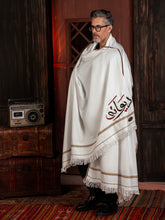 Tng By Md-Deewana Shawl | Embroidered | White