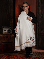 Tng By Md-Deewana Shawl | Embroidered | White