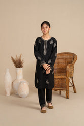 Khayat Stitched Co Ords Cambric Winter Kids Suit-Inkora - Winter