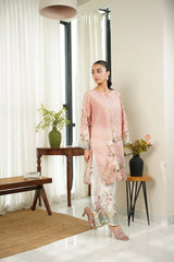 Dhaga Stitched 2 Piece Poly Cambric Suit-Amorette