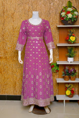 Saira Sultana Stitched 3 Piece Wedding Formals Collection-Bareeza - Lavender