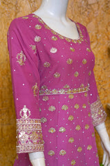 Saira Sultana Stitched 3 Piece Wedding Formals Collection-Bareeza - Lavender