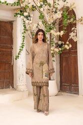 Gulkar By Abeera Stitched 2 Piece Printed Poly Lawn Collection'2025-GK-03
