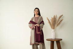 Tiraz Stitched 3 Piece Winter Suit-Saiban