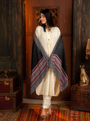 Tng By Md-Ajrak Mosaic Stole | Black
