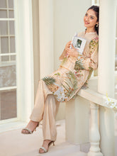 Tng By Md Stitched-Shajar | 2 Piece | Printed | Beige