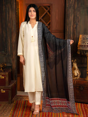 Tng By Md-Ajrak Mosaic Stole | Black