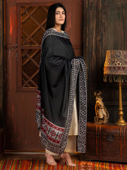 Tng By Md-Ajrak Mosaic Odhni | Black