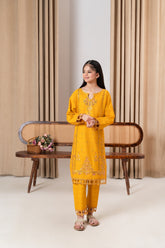 Khayat Stitched 2 Piece Cambric Winter Collection'2025-Asfarah 2Pc