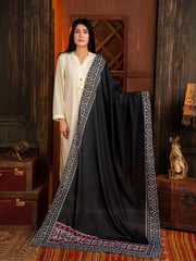 Ajrak Mosaic Odhni | Black TNG by MD