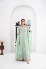 Manahils Stitched Formals Sw 04-Pastel Green