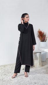 Premier Essence By Neesh Stitched Co Ords Summer Suit-Noirline - 2 Piece