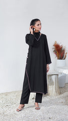 Premier Essence By Neesh Stitched Co Ords Summer Suit-Noirline - 2 Piece