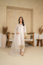 Tiraz Stitched 3 Piece Formals Suit-Nafees