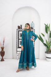 Manahils Stitched Formals Kurti 106-Teal