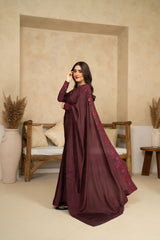 Tiraz Stitched 3 Piece Formals Suit-Noor-e-Jahan (Saree)
