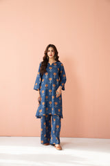 Tiraz Stitched 2 Piece Summer Suit-Sahiba - 2pc
