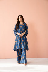Tiraz Stitched 2 Piece Summer Suit-Sahiba - 2pc