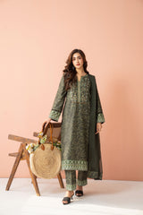 Tiraz Stitched 3 Piece Summer Suit-Gulzaar - 3pc