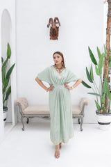 Manahils Stitched Formals Wa 03-Pastel Green