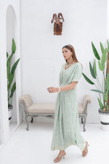 Manahils Stitched Formals Wa 03-Pastel Green
