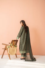 Tiraz Stitched 3 Piece Summer Suit-Gulzaar - 3pc