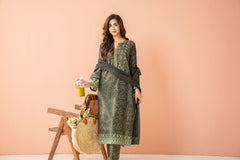 Tiraz Stitched 3 Piece Summer Suit-Gulzaar - 3pc