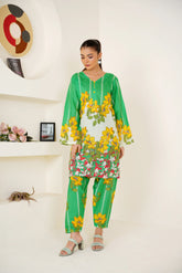 Qurb Unstitched 2 Piece Summer Collection'2025-Scented Petals