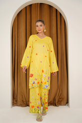 Qurb Unstitched 2 Piece Summer Collection'2025-Botanic Calm
