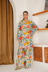 Qurb Stitched 2 Piece Summer Collection'2025-Sky Bloom