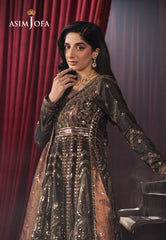 Asim Jofa Premium Festive Ajpf-38 Embroidered Shimmer Silk 3 Pcs