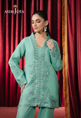 Asim Jofa Premium Festive Ajpf-11 Embroidered Organza 2 Pcs