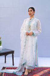 Najia Zia Stitched 2 Piece Georgette Collection'2025-Snow White