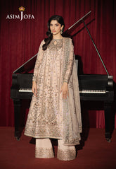 Asim Jofa Premium Festive Ajpf-33 Embroidered Zari Net Ayudhia 3 Pcs