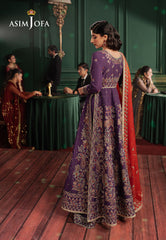 Asim Jofa Premium Festive Ajpf-23 Embroidered Lawn Silk 3 Pcs