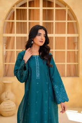 Yashfa Studio Stitched 2 Piece Solids Brazilian Lawn Suit-ZARIYA
