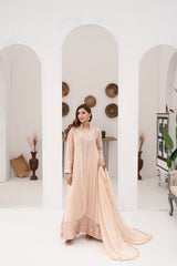 Manahils Stitched Formals Sw 04-Peach