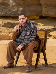 Tng By MD Mens Stole Collection-Ajrak batik Stole Black Red