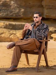 Tng By MD Mens Stole Collection-Ajrak batik Stole Black Red