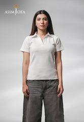 Western Urban Edit By Asim Jofa T-Shirt Suit-AJWKT-03