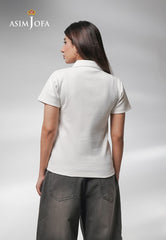 Western Urban Edit By Asim Jofa T-Shirt Suit-AJWKT-03