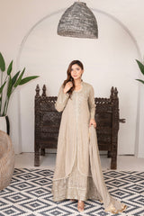 Manahils Stitched Formals Sw 04-Beige
