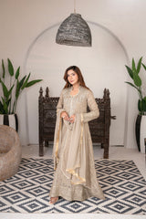 Manahils Stitched Formals Sw 04-Beige