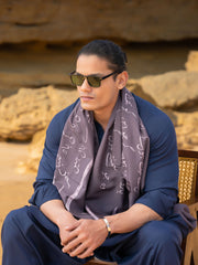 Tng By MD Mens Stole Collection-Jaun Elia Stole Grey