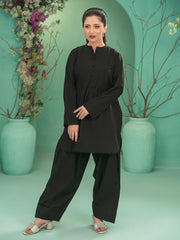 Tng By Md Solid Co Ords Collection-Farshi Black