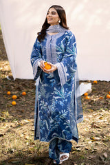 Fresco By Sheenora Stitched 3 Piece Lawn Edit Collection'2025-Royal Serenity