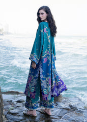 Oasis by Meerak Stitched 2 Piece Silk Lawn Kaftan-KF - 05