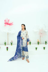 Amal Unstitched 3 Piece Printed Lawn Collection