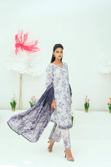 Amal Unstitched 3 Piece Printed Lawn Collection
