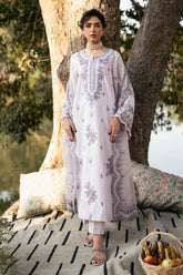 Fresco By Sheenora Stitched 3 Piece Lawn Edit Collection'2025-Lilac Grace
